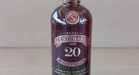 Novo, 12 steklenic alkoholne pijače RUM, ROYAL CENTENARIO RON 20, alkohol: 40 % vol., 0,75l in 12 steklenic alkoholne…