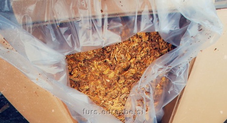 15.150 kg Unmanufactured raw tobacco, Grade: RTBEV - Nepredelani, sušeni, drobljeni, delno razpecljani, tobačni, listi…