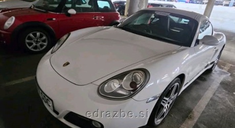Znamka in model: Porsche Cayman Tip vozila: osebno vozilo Barva: bela Lokacija vozila: Letališče Ljubljana, Parkirna…
